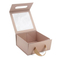 Rigid paper gift packaging box with clear window
