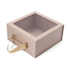 Rigid paper gift packaging box with clear window