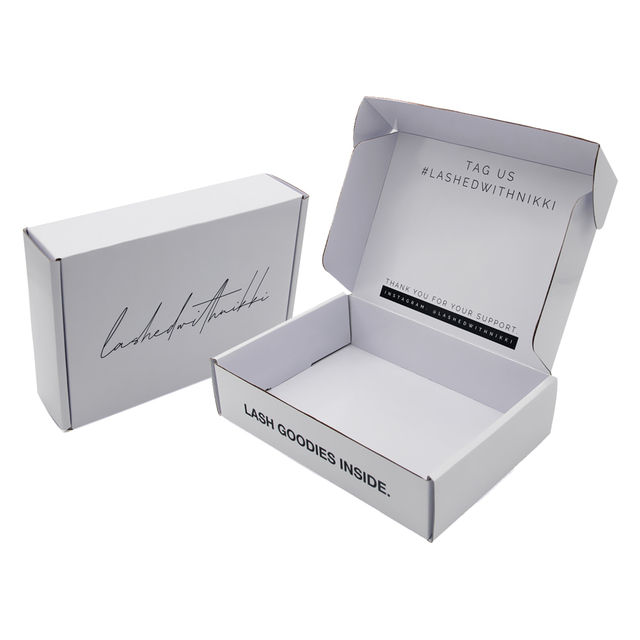 Custom White Cardboard Shipping Mailer Boxes