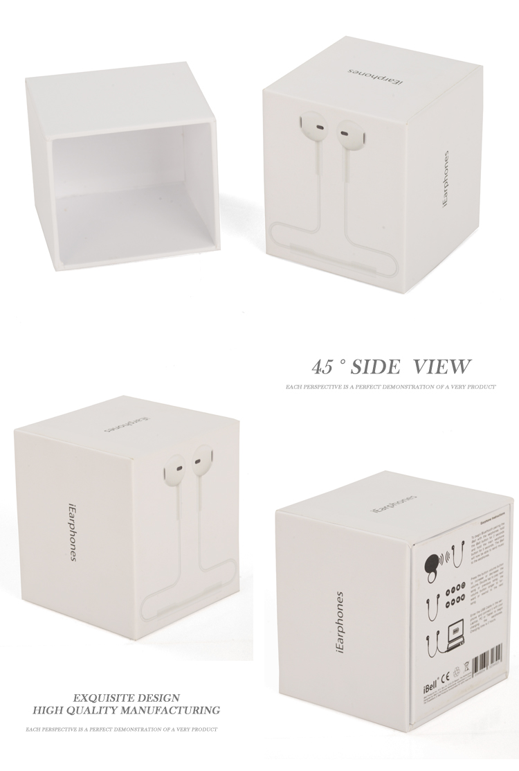 two piece rigid box for earphone