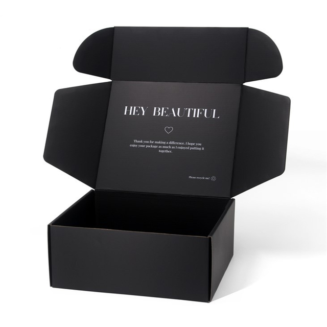 Black Corrugated Mailer Boxes With Logo