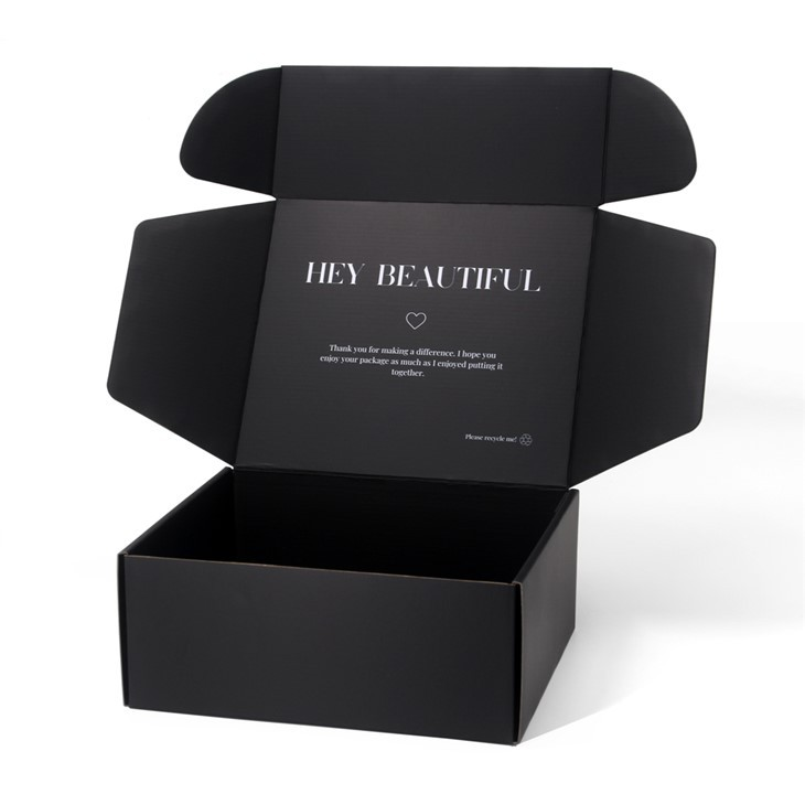 Black Corrugated Mailer Boxes With Logo