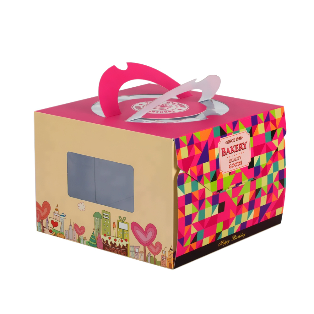 Custom Cake Box with Window