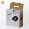 Custom Printed Corrugated Cardboard Travel Neck Pillow Suitcase Packaging Box