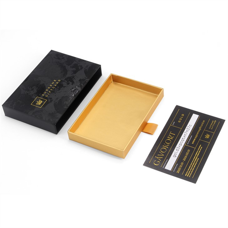 Luxury Cardboard Pull Out Card Box