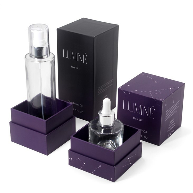 Private Label Hair Oil Bottle Packaging Box