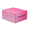 Custom Pink Corrugated Cardboard Box