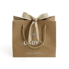 Wholesale Custom Printed Brand Logo Design Promotion Luxury Clothing Retail Gift Shopping Jewellery Paper Bag With Handle