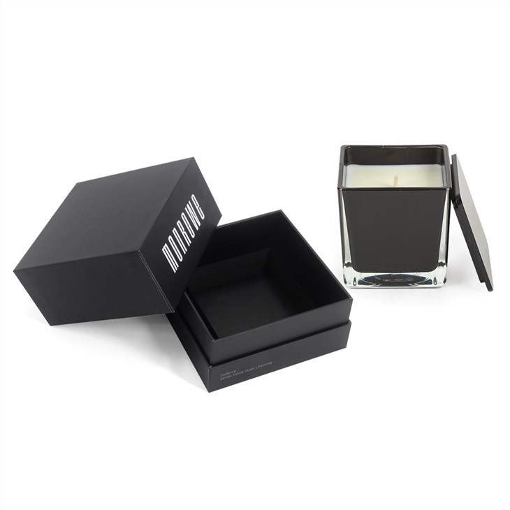 Black Square Candle Packaging Boxes