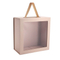 Rigid paper gift packaging box with clear window