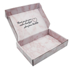 Custom Large White Pink Marble Box