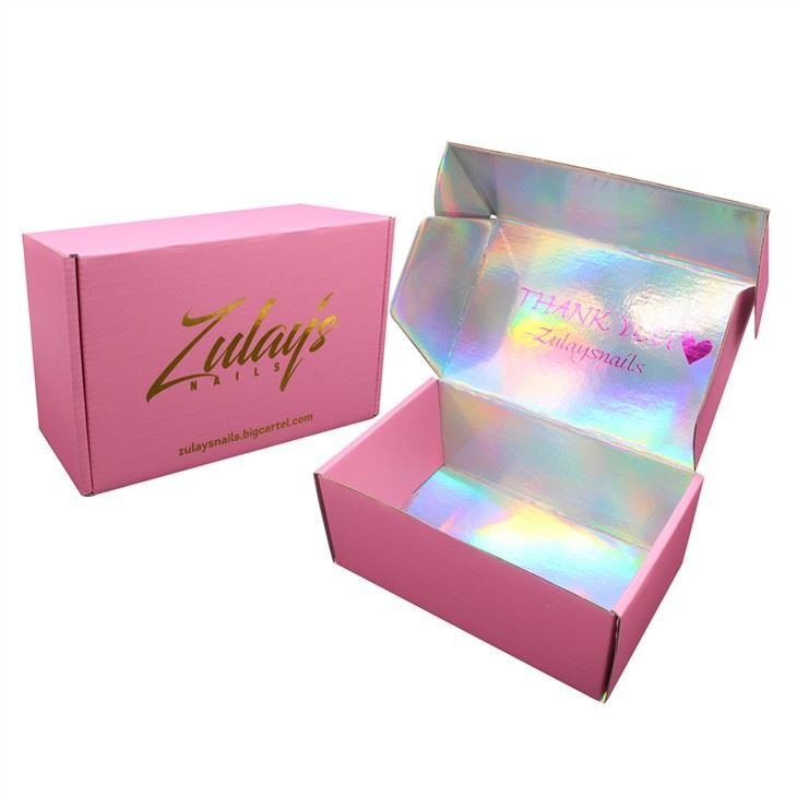 Pink Corrugated Shipping Boxes