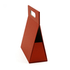 Luxury Triangle Shaped Foldable Magnetic Gift Paper Box with Die Cut Handle