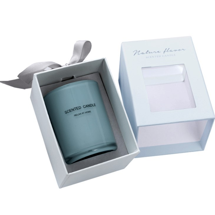 Candle Gift Rigid Box Packaging With Window