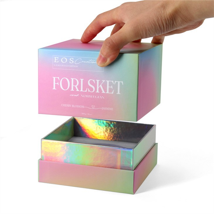 2 Two Piece Holographic Candle Box