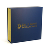 Custom Folding Magnetic Jewelry Box with Gold Foil Stamping Logo