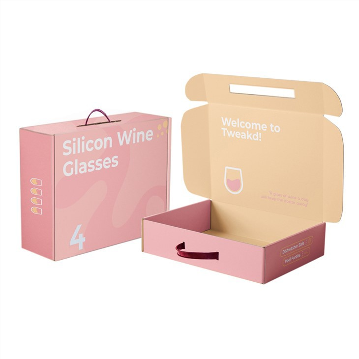 Custom Packaging Shipping Box With Handles