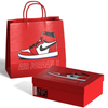 Customized Wholesale Cardboard Nike Sneaker Shoes Packaging Boxes and Paper Bag