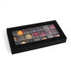 Custom Premium Sweets Chocolate Truffle Packaging Box with Plastic Dividers And Window