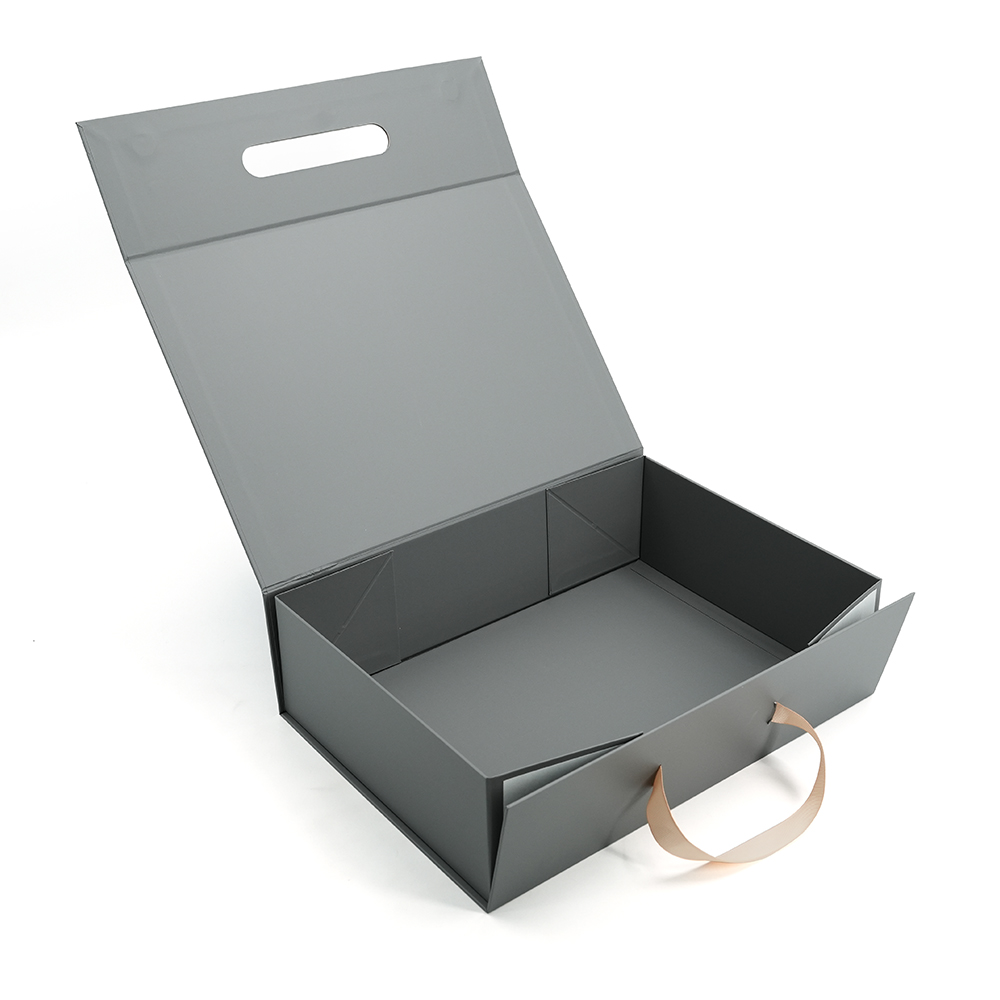 Custom Folding Magnetic Paper Gift Packaging Box with Handle