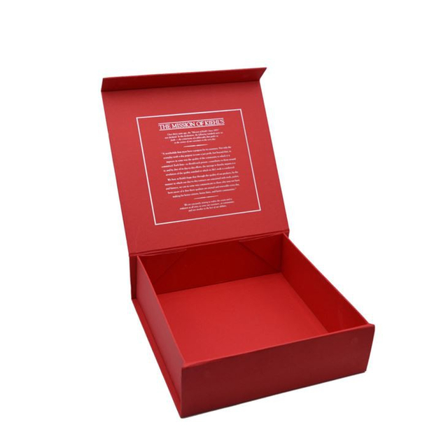 Custom Red Magnetic Foldable Box