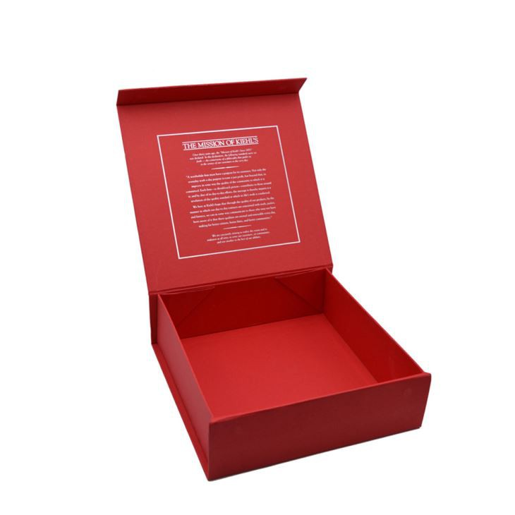 Custom Red Magnetic Foldable Box