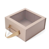 Rigid paper gift packaging box with clear window