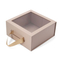Rigid paper gift packaging box with clear window