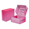 Custom Pink Corrugated Cardboard Box