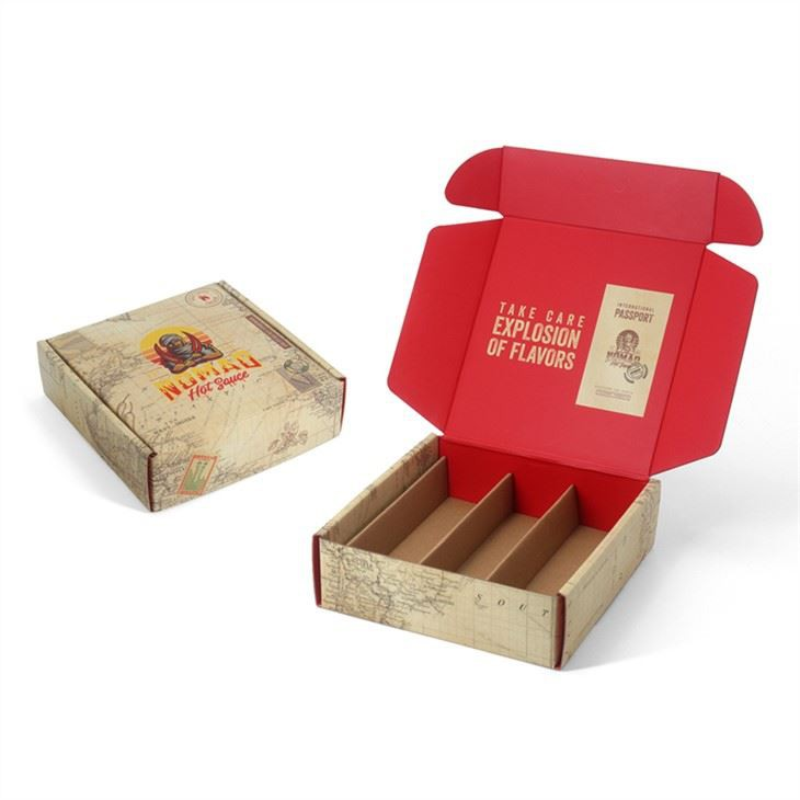 Cardboard Sauce Bottles Shipping Box