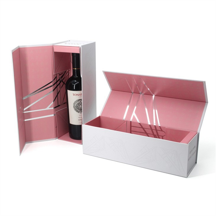 White Magnet Cardboard Wine Packaging Box