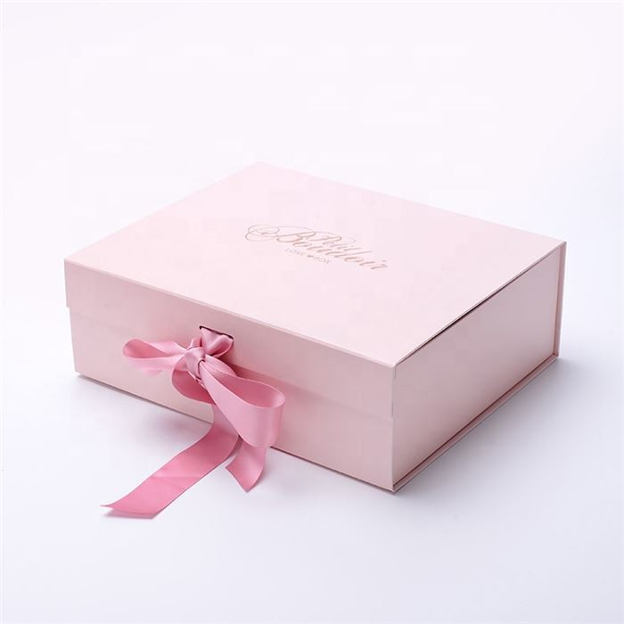 Custom Foldable Gift Boxes With Ribbon
