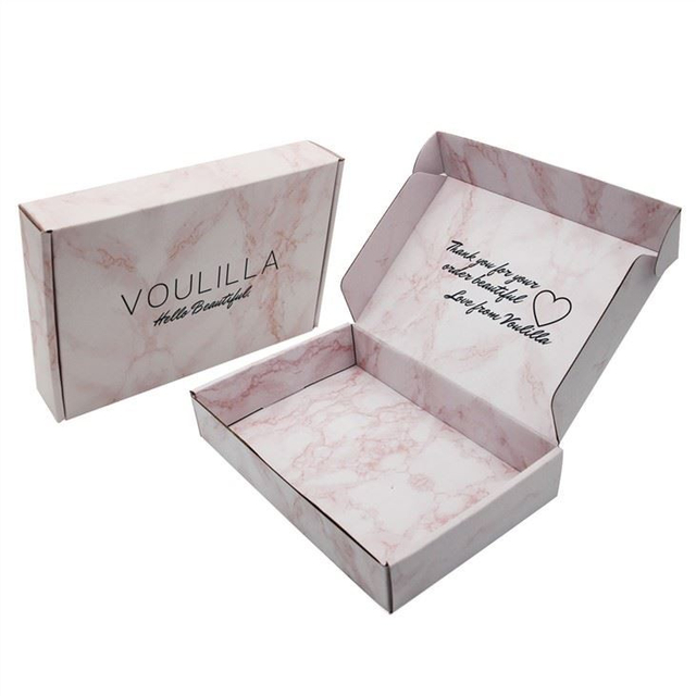 Custom Large White Pink Marble Box