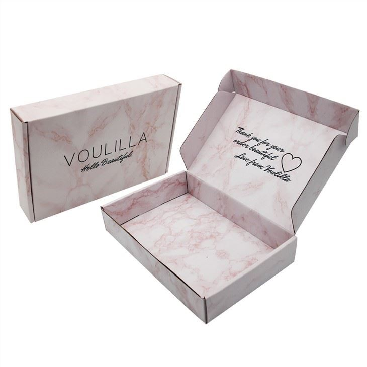 Custom Large White Pink Marble Box