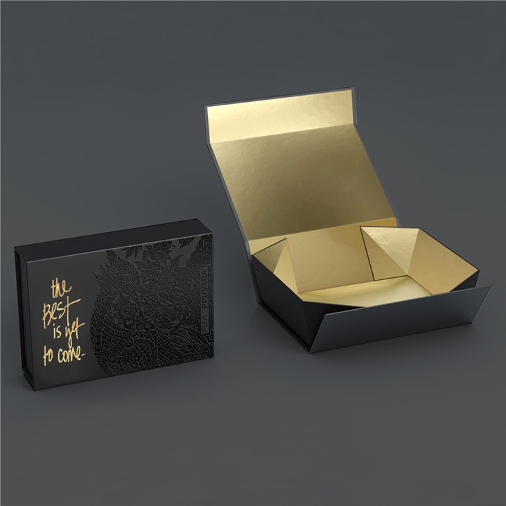 Luxury Black Rigid Boxes Wholesale