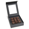 Custom Premium Sweets Chocolate Truffle Packaging Box with Plastic Dividers And Window