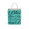 Custom Made Tiffany Blue White Kraft Paper Shopping Bags with Your Own Logo