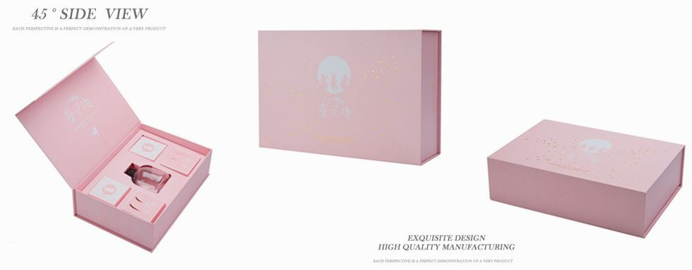 Custom Pink Magnetic Gift Box (1)