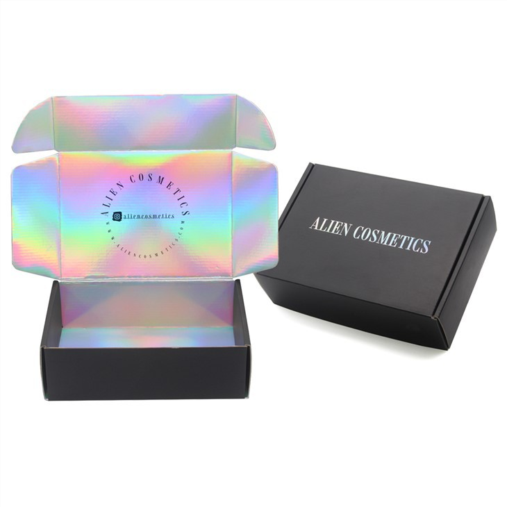 Black Holographic Box Custom Logo