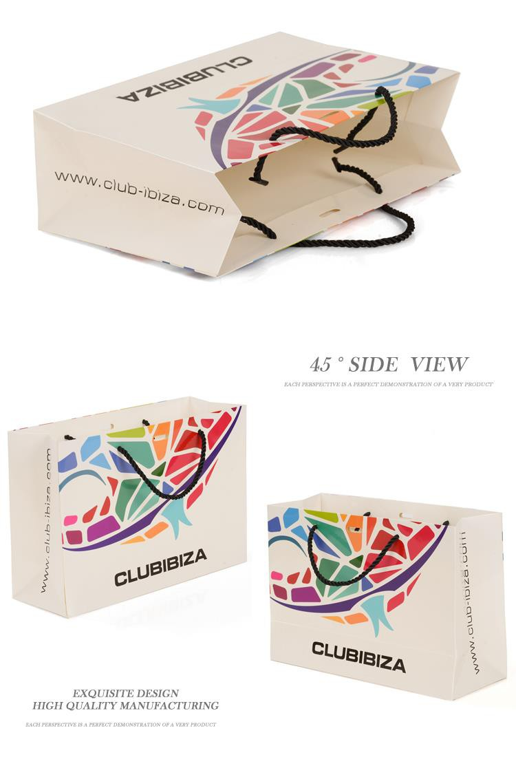 White Paper Bags with Handles
