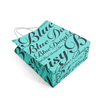 Custom Made Tiffany Blue White Kraft Paper Shopping Bags with Your Own Logo