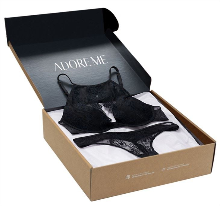 Empty Lingerie Subscription Shipping Box