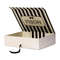 Black White Striped Box