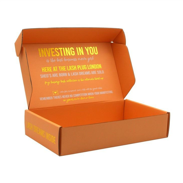 Gold Foil Shipping Packaging Box
