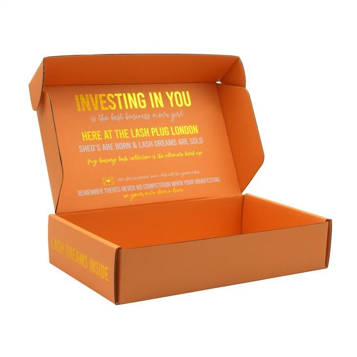 Gold Foil Shipping Packaging Box