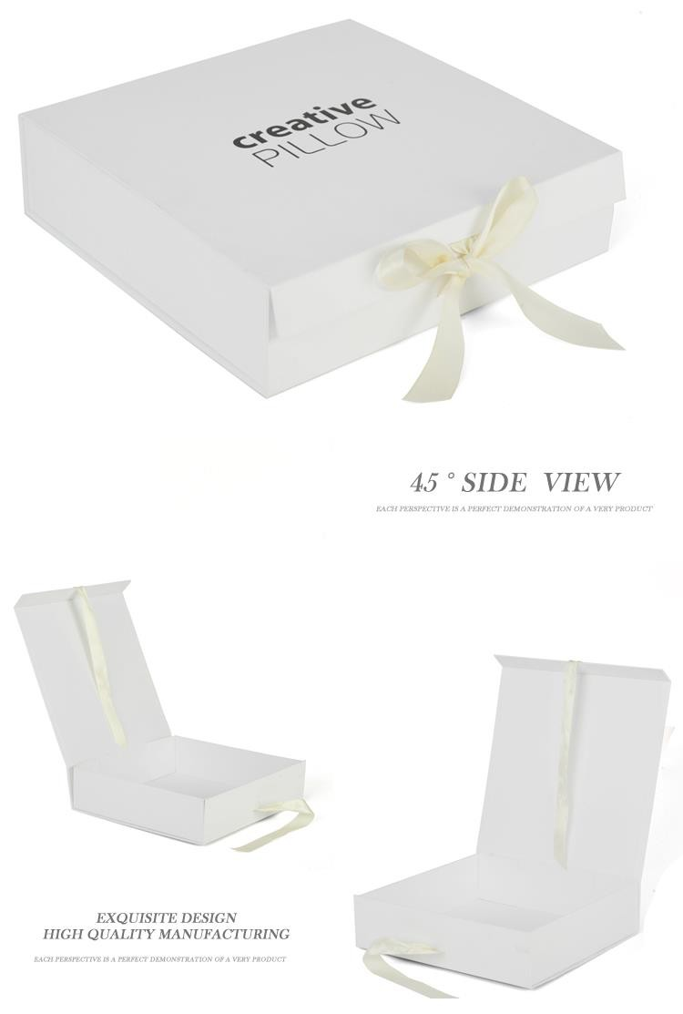 White Gift Box with Ribbon
