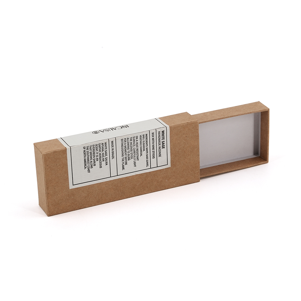 Custom Luxury Drawer Kraft Paper Incense Box