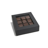Custom Premium Sweets Chocolate Truffle Packaging Box with Plastic Dividers And Window