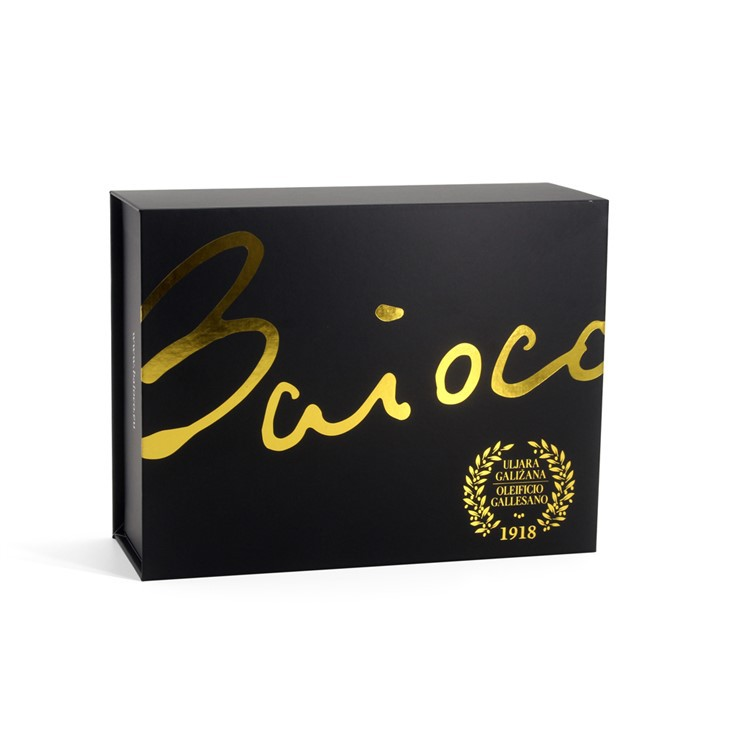Gift Packaging Black Rigid Paper Box