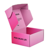 Custom Pink Corrugated Cardboard Box